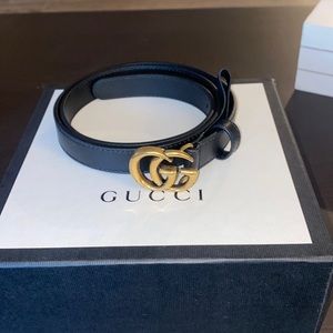Authentic thin Gucci belt